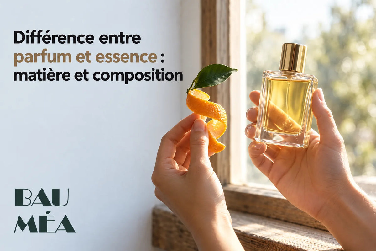 Différence entre parfum et essence : matière et composition