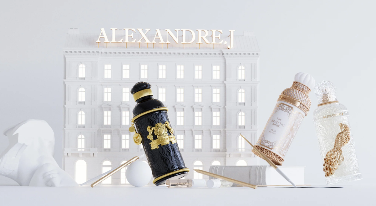 Flacon de parfum de la marque Alexandre J