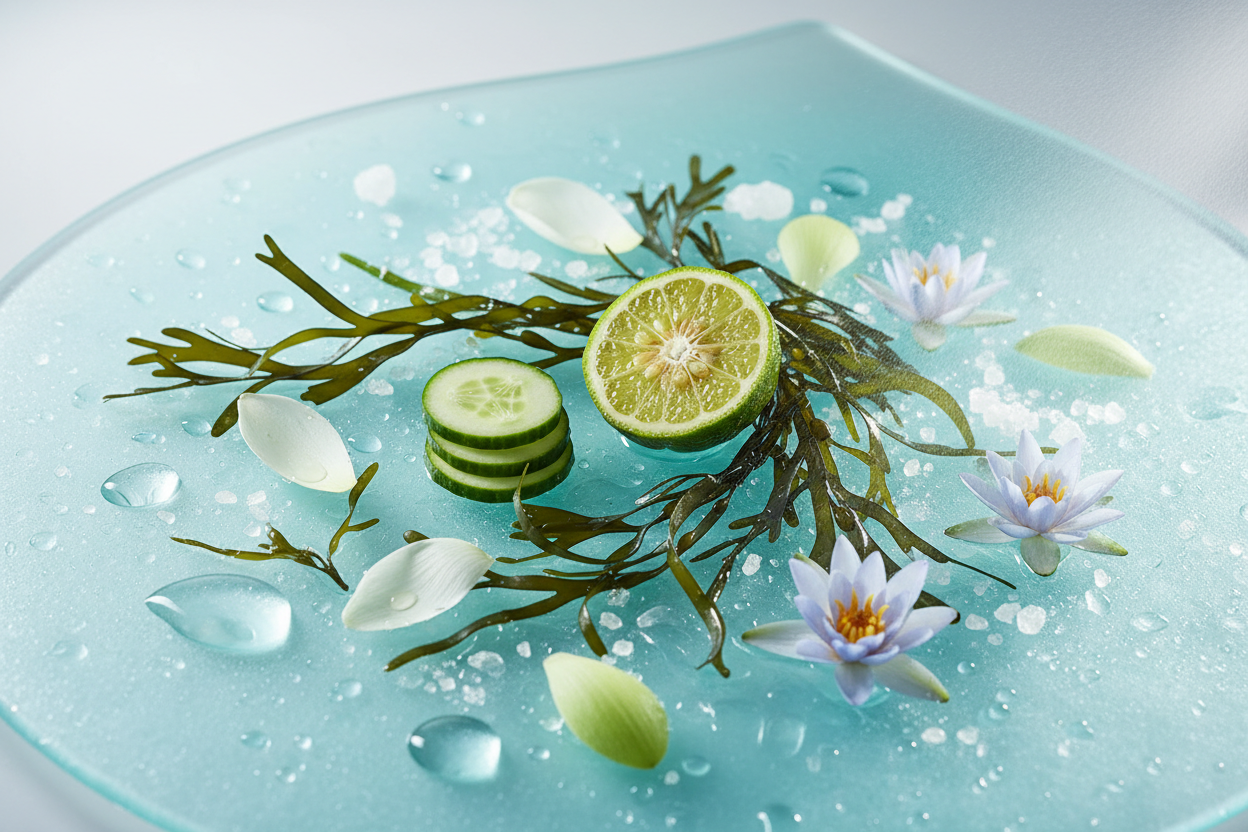 Représentation d'un parfum aquatique