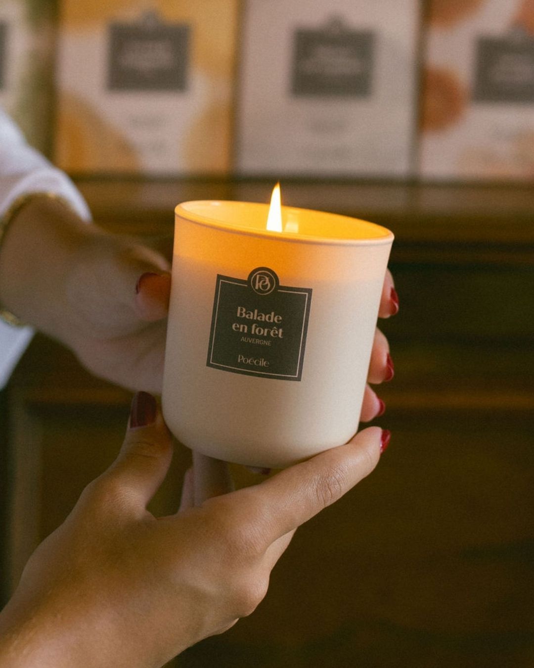 POECILE nouveaute bougie balade en foret 190g