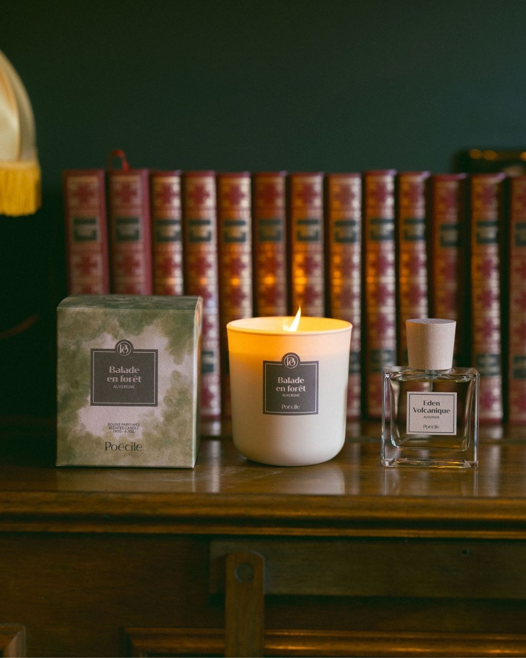 POECILE nouveaute bougie balade en foret 190g