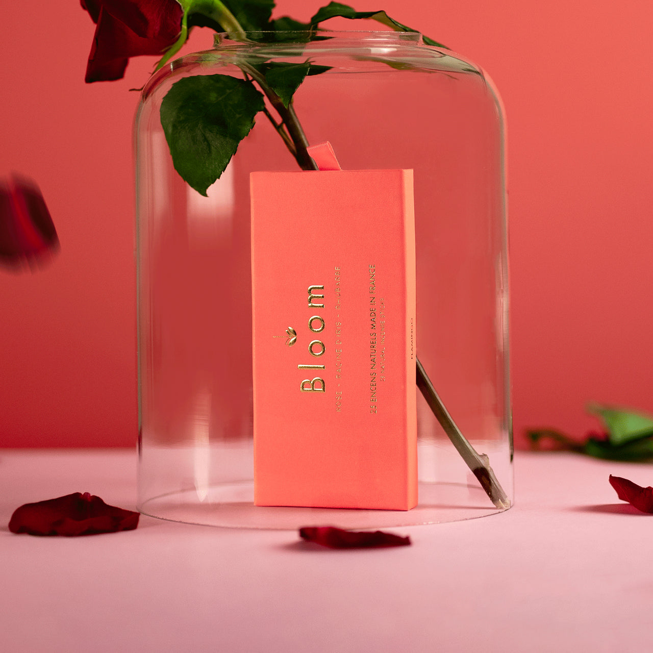 Encens BLOOM Flamingo Rose, Racine d’iris et Rhubarbe 100% naturel