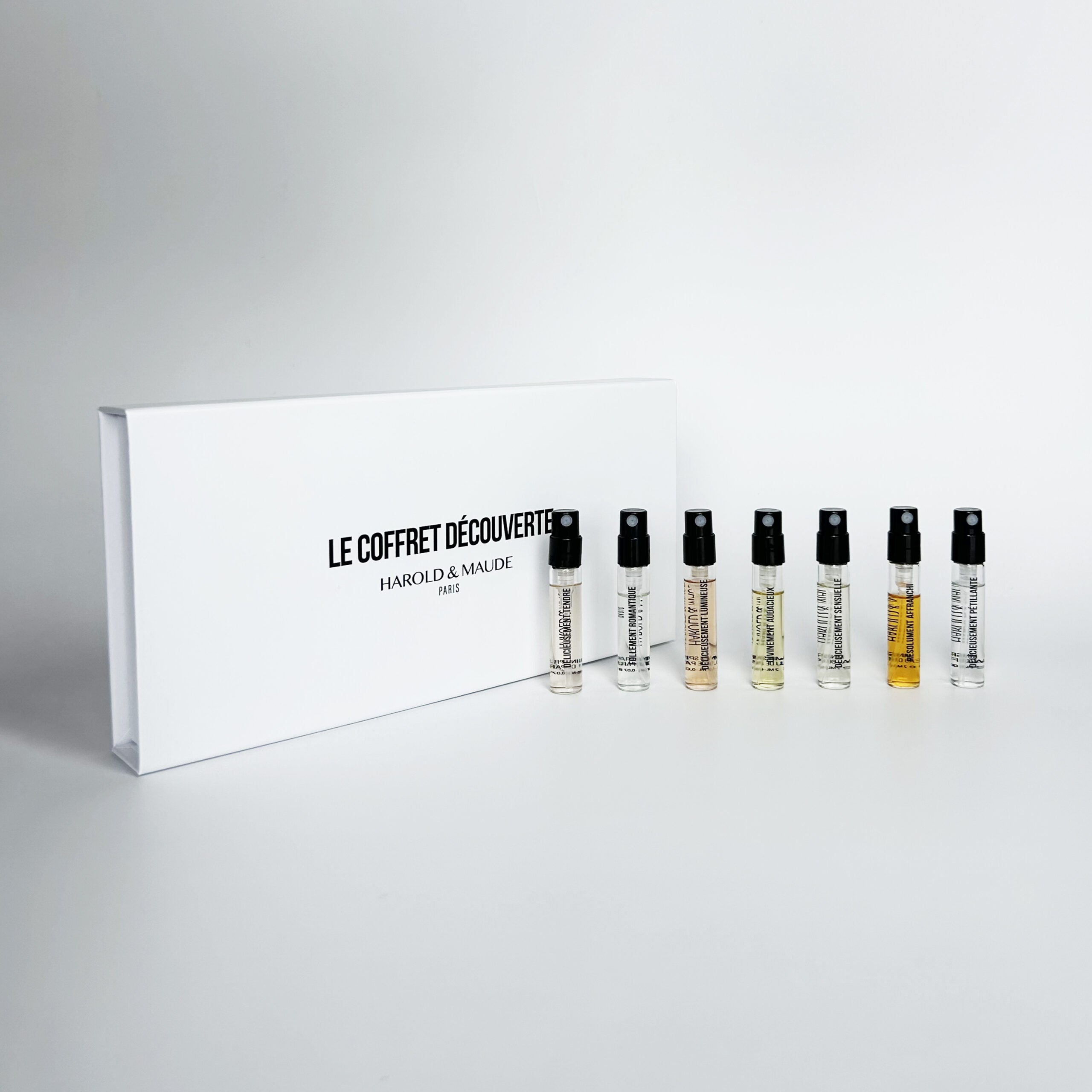 Discovery set des parfums de la marque Harold & Maude 7x2ml