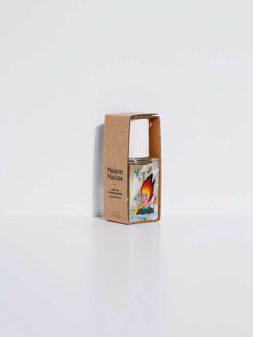 Maison Matine Eau de Parfum 15ml Lost in Translation parfum boisé, épicé et aquatique avec packaging
