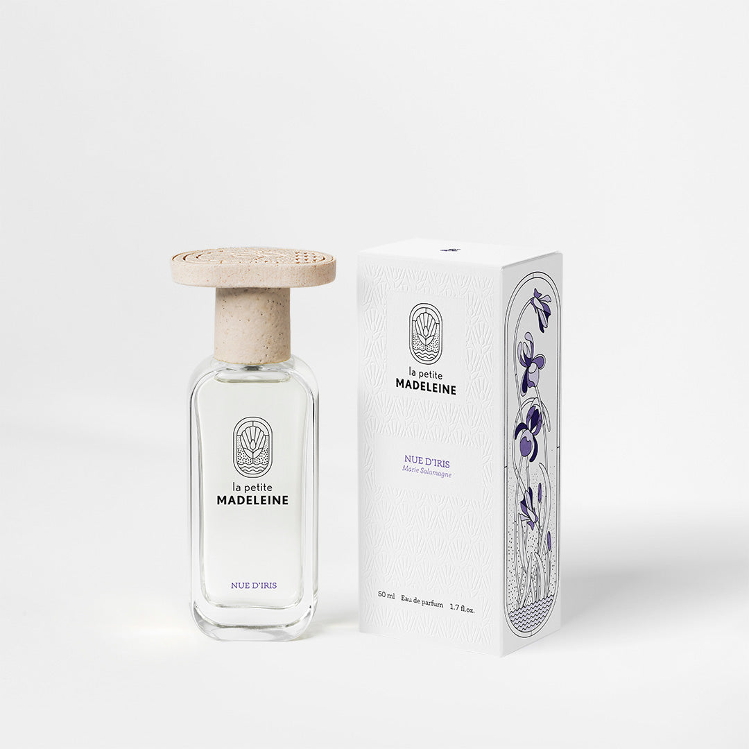 La Petite Madeleine Eau de Parfum Naturelle 50ml parfum Nue d'Iris avec packaging