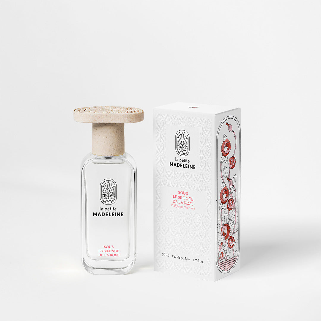La Petite Madeleine Eau de Parfum 50ml parfum Sous le Silence de la Rose avec packaging