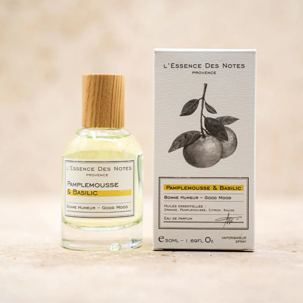Essence des notes Pamplemousse Basilic Eau de Parfum