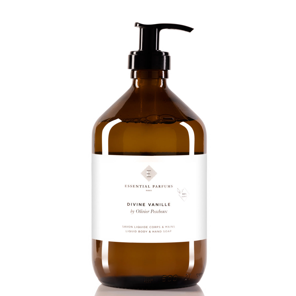 Essential Parfums Savon Liquide Corps & Mains Divine Vanille 500ml