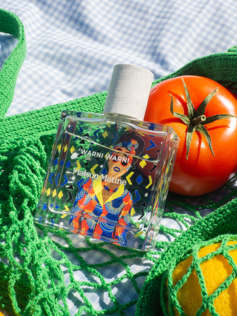 Eau de parfum Maison Matine warni warni design et coloré