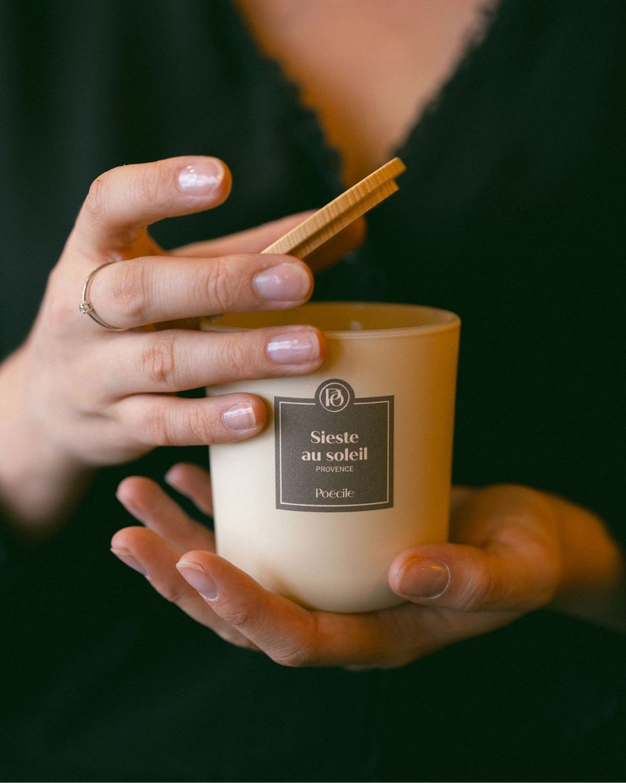 Poecile nouveauté bougie parfumée sieste au soleil 190g