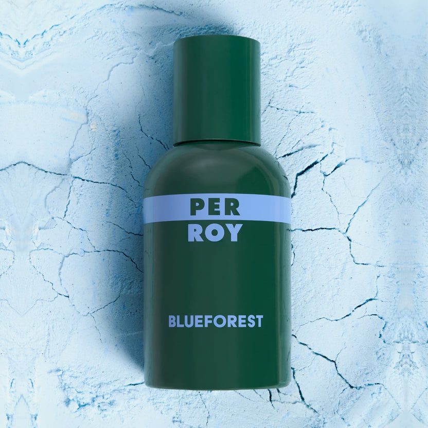 Blueforest eau de parfum boisé épicé de la marque perroy parfum nouveauté
