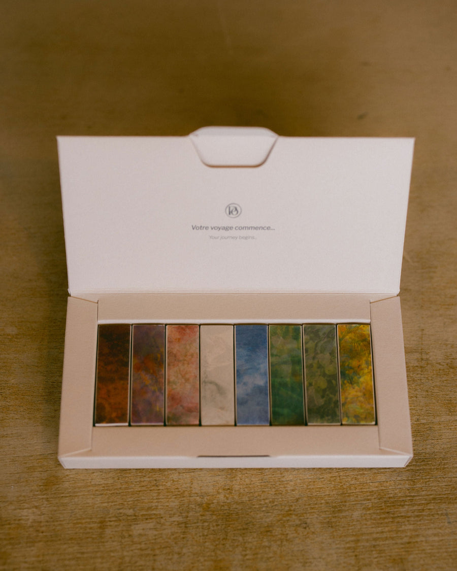 discovery set des parfums de la marque poecile made in france voyage olfactif
