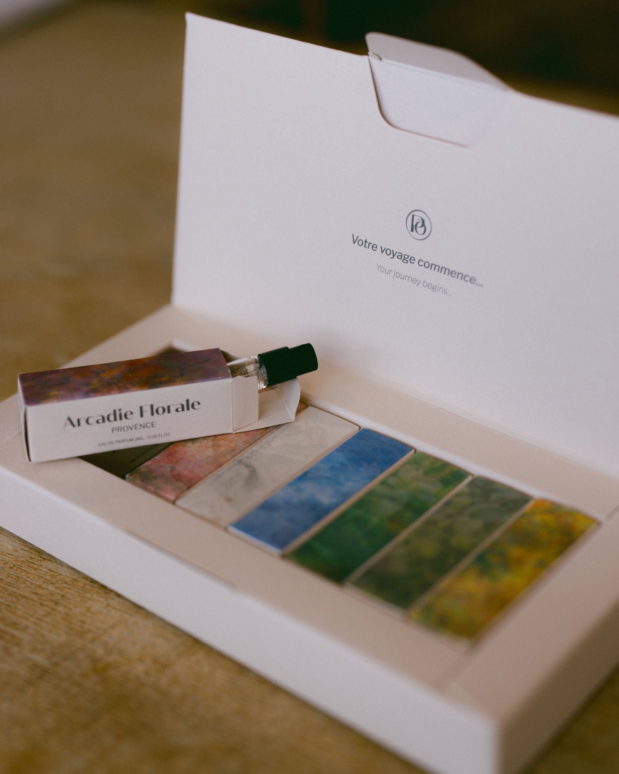 discovery set des parfums de la marque poecile made in france voyage olfactif