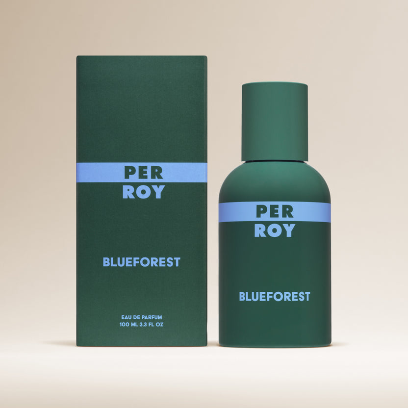 Blueforest eau de parfum boisé épicé de la marque perroy parfum nouveauté
