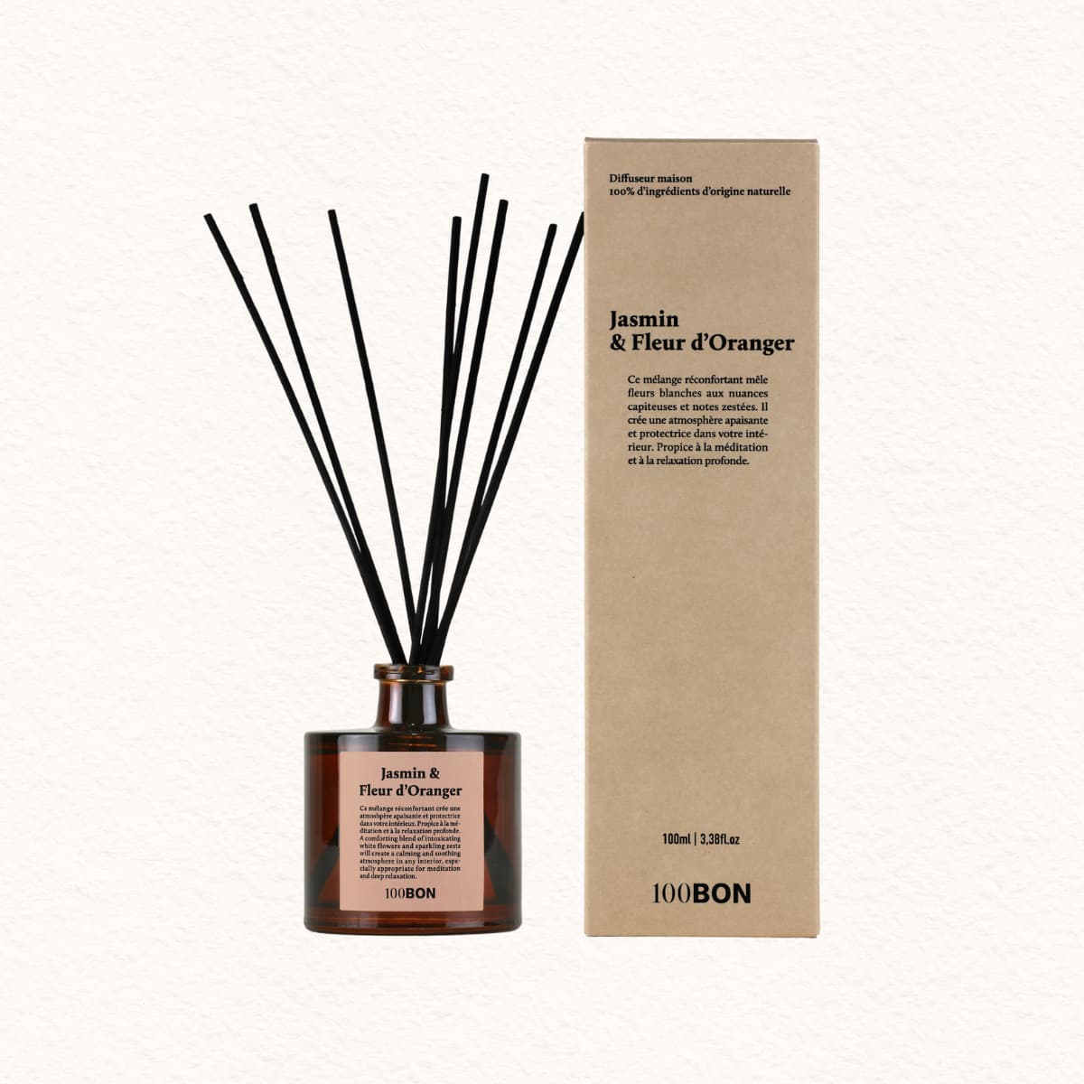 Atelier 100BON Jasmin & Fleur d'oranger diffuseur parfumé